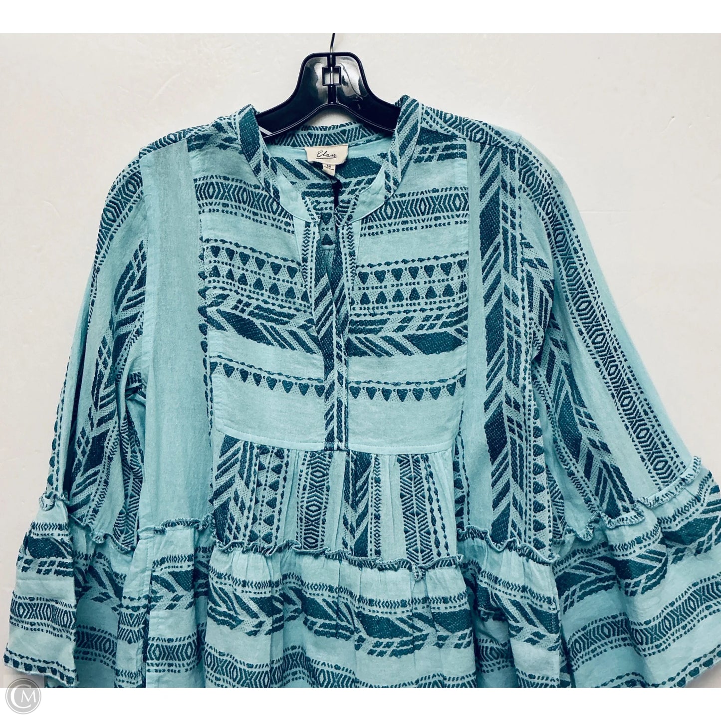 Dress Casual Short By Elan In Teal, Size: M