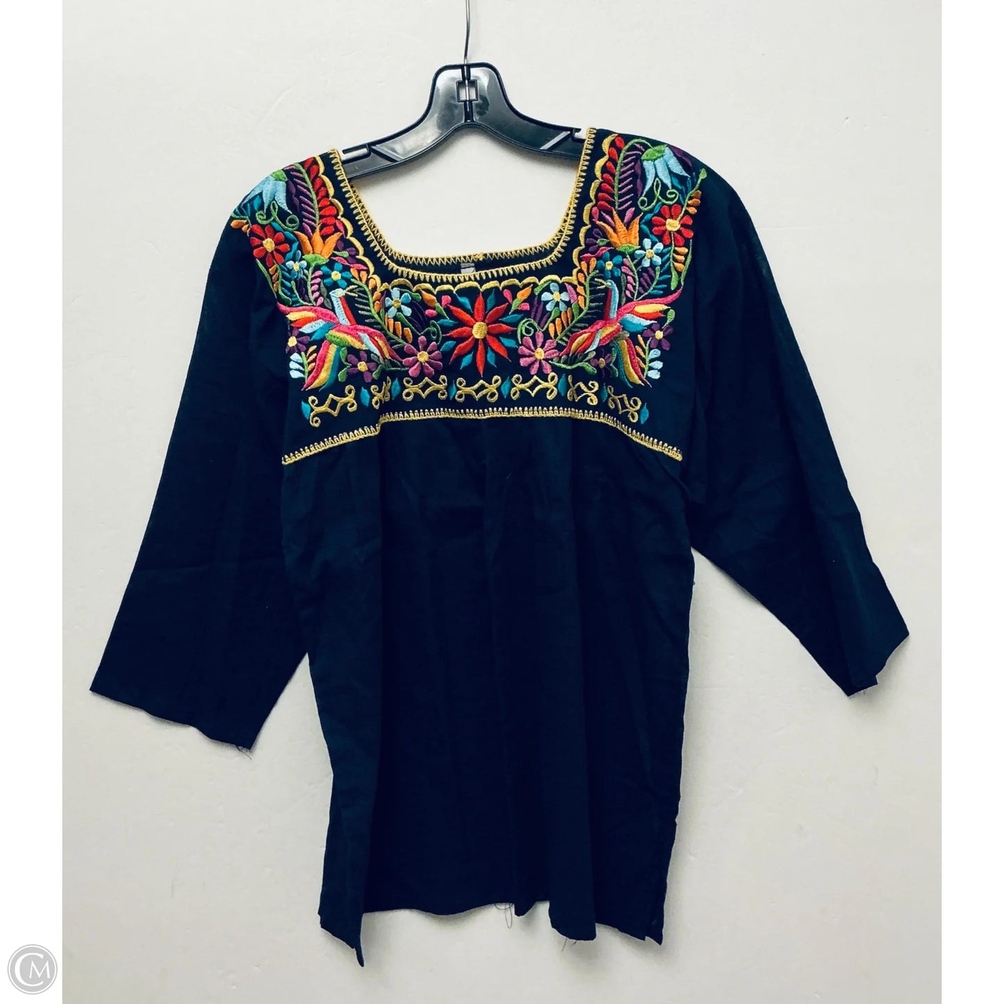 Top Long Sleeve By Clothes Mentor In Navy, Size: M