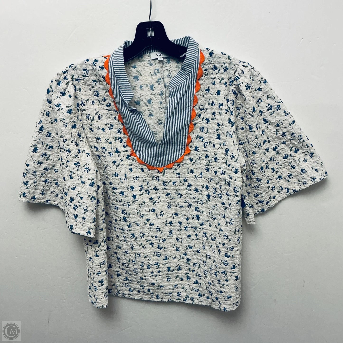 Top Short Sleeve By Voy In Floral Print, Size: M