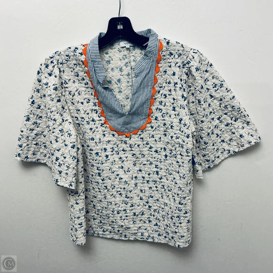 Top Short Sleeve By Voy In Floral Print, Size: M