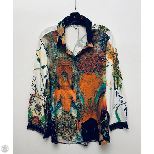 Top Long Sleeve By John Mark In Multi-colored, Size: 1x