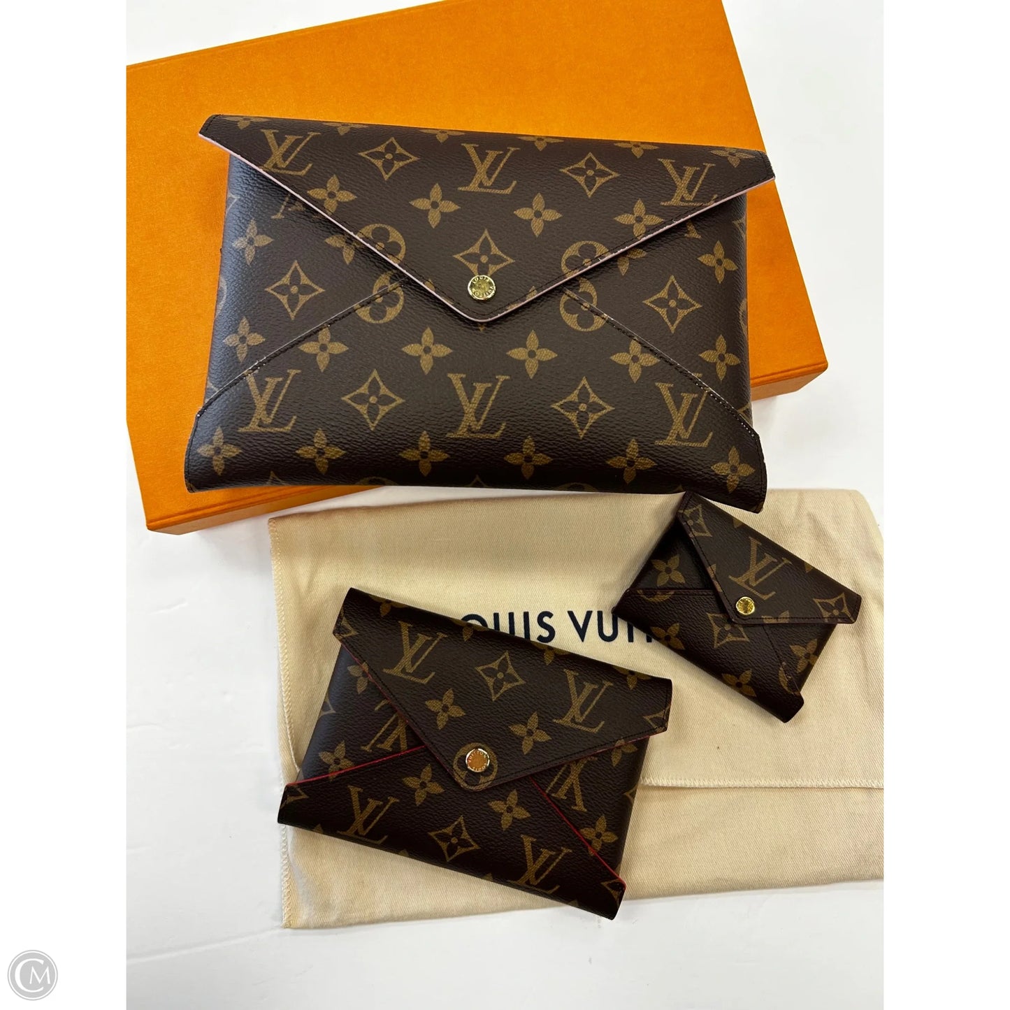 Clutch Luxury Designer By Louis Vuitton