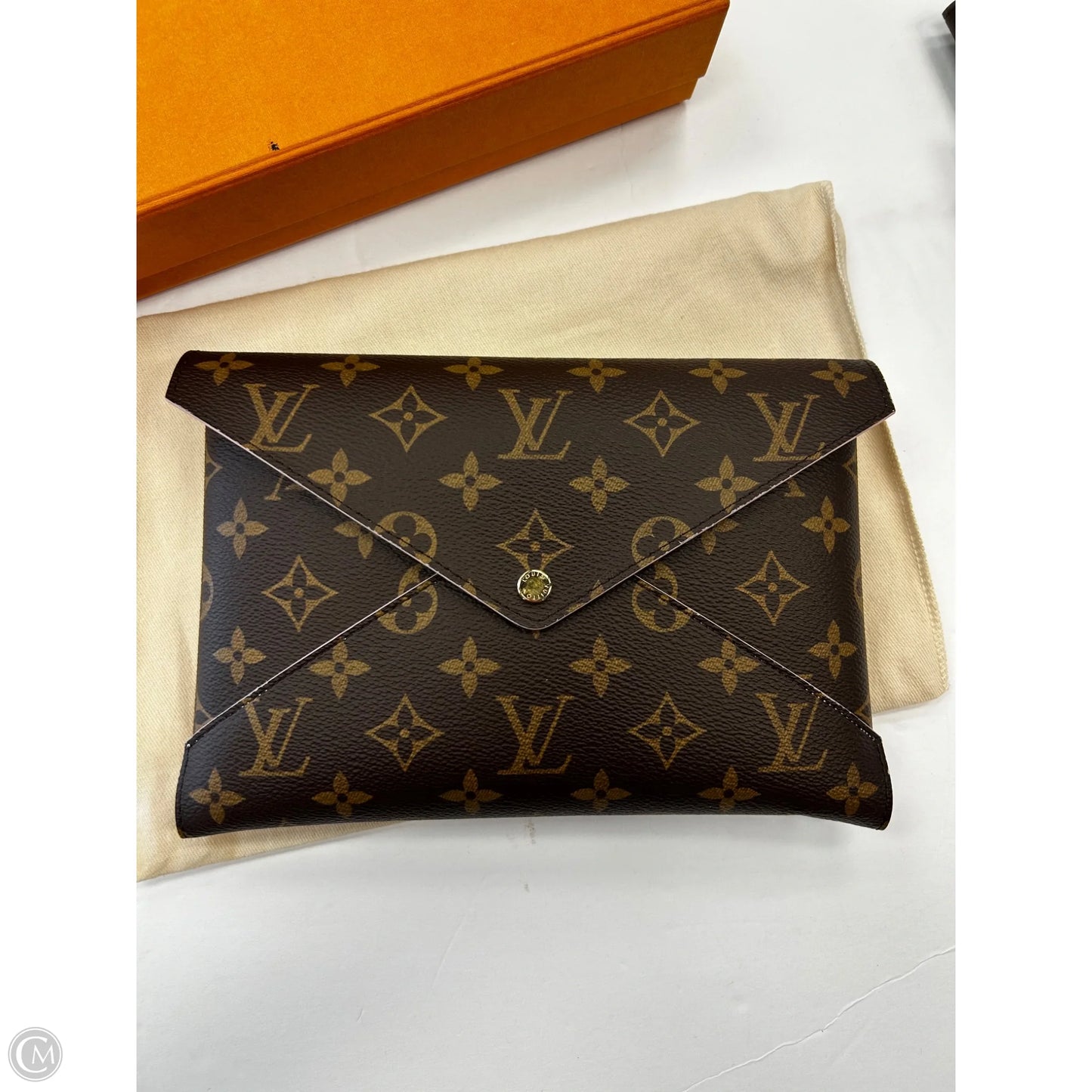 Clutch Luxury Designer By Louis Vuitton
