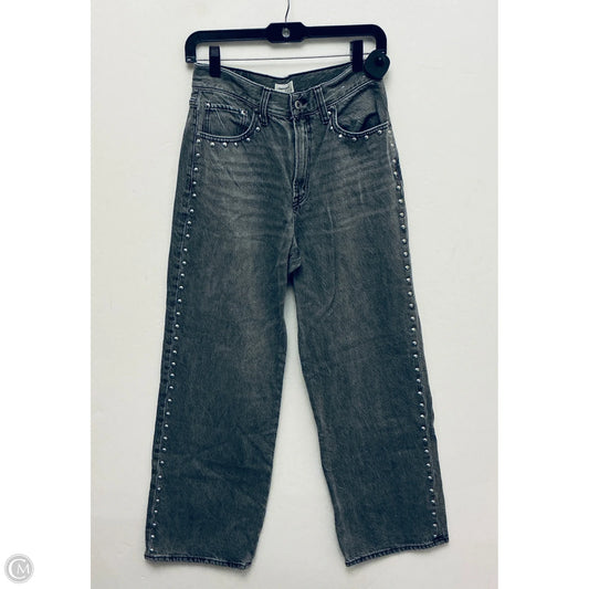 Jeans Wide Leg By Abercrombie And Fitch In Grey, Size: 4