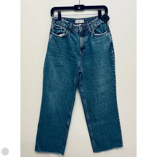 Jeans Straight By Abercrombie And Fitch In Blue Denim, Size: 6