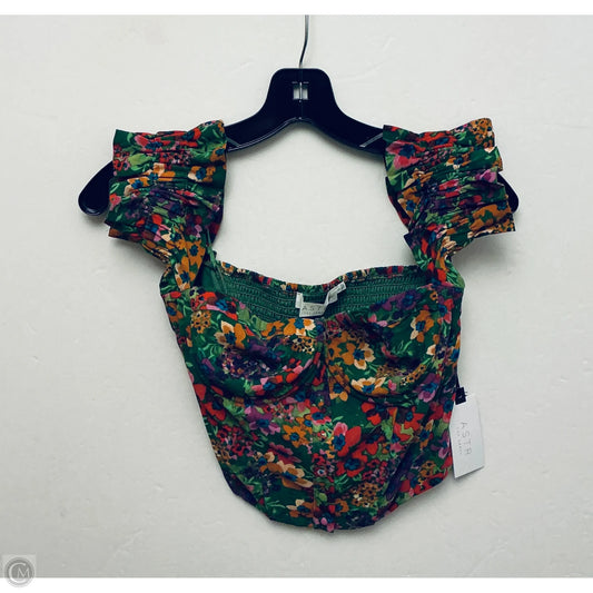 Top Sleeveless By Astr In Green, Size: S