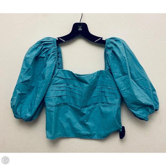 Top Short Sleeve By Abercrombie And Fitch In Blue, Size: S