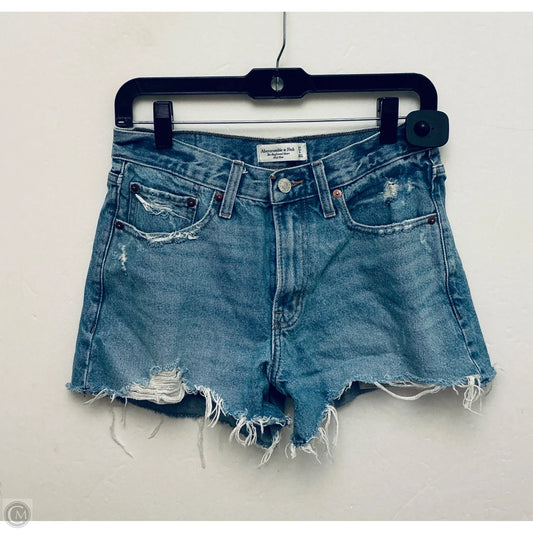 Shorts By Abercrombie And Fitch In Blue Denim, Size: 4
