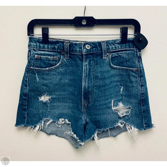 Shorts By Abercrombie And Fitch In Blue Denim, Size: 0