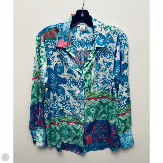 Top Long Sleeve By Cupcakes And Cashmere In Multi-colored, Size: M
