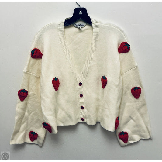 Sweater Cardigan By Davi & Dani In Cream, Size: M