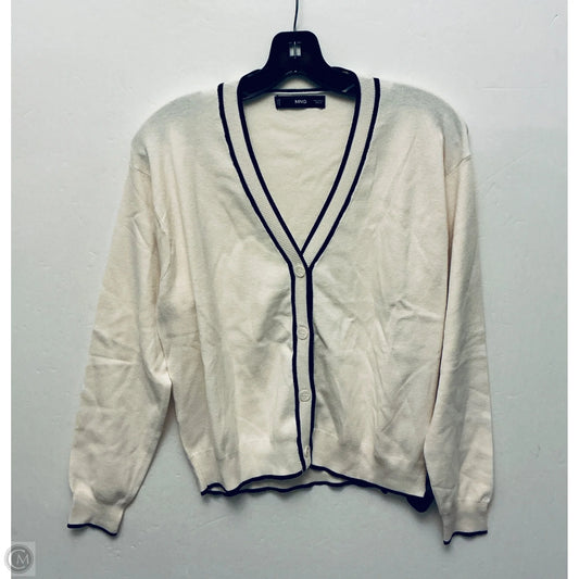Sweater Cardigan By Mng In Cream, Size: L