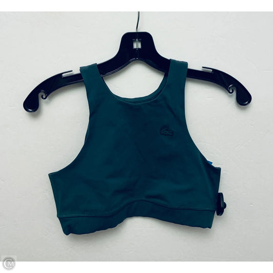 Athletic Bra By Lacoste In Green, Size: S