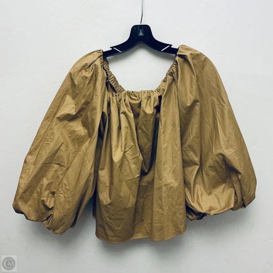 Top Long Sleeve By Mare Mare In Tan, Size: S