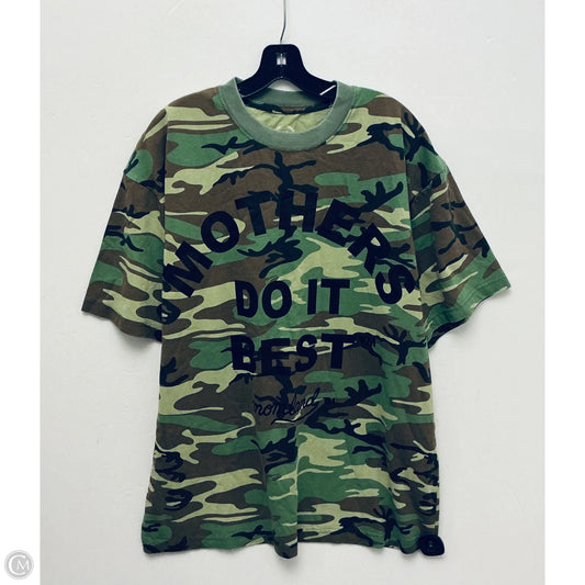 Top Short Sleeve Basic By Cmb In Camouflage Print, Size: M
