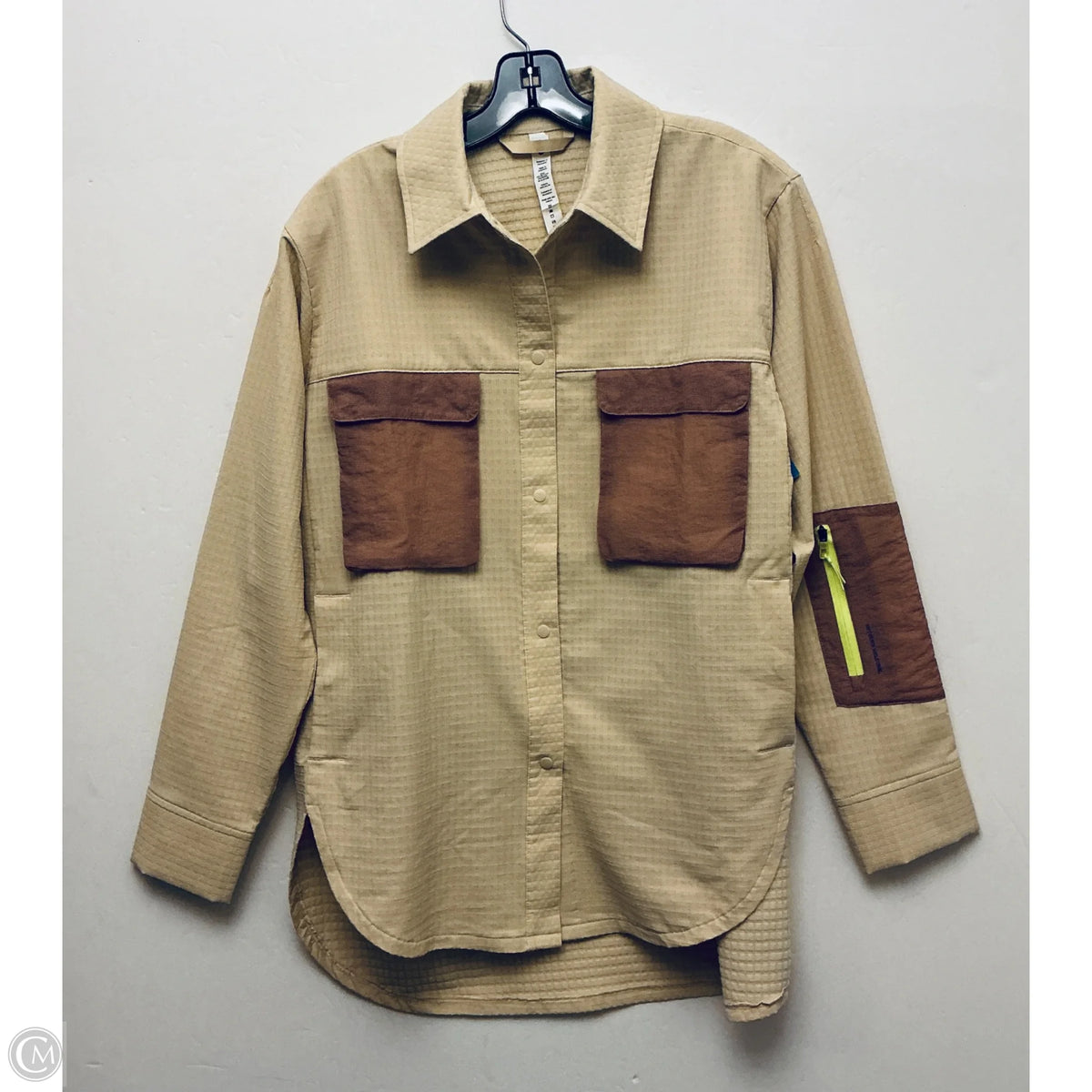 Jacket Windbreaker By Lululemon In Cream, Size: 6