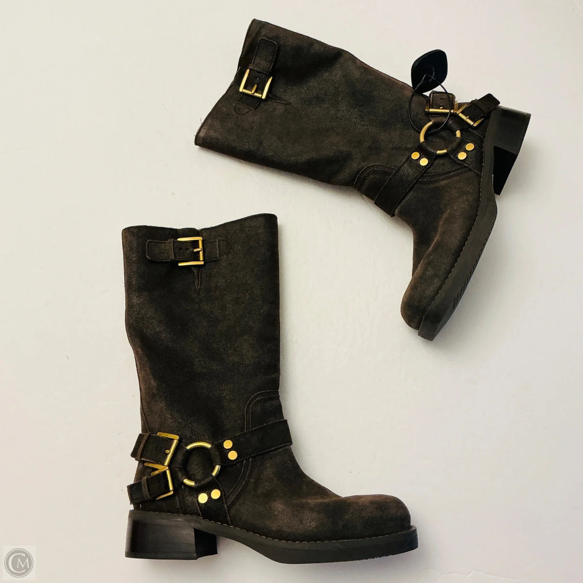 Boots Designer By Michael Kors In Brown, Size: 9