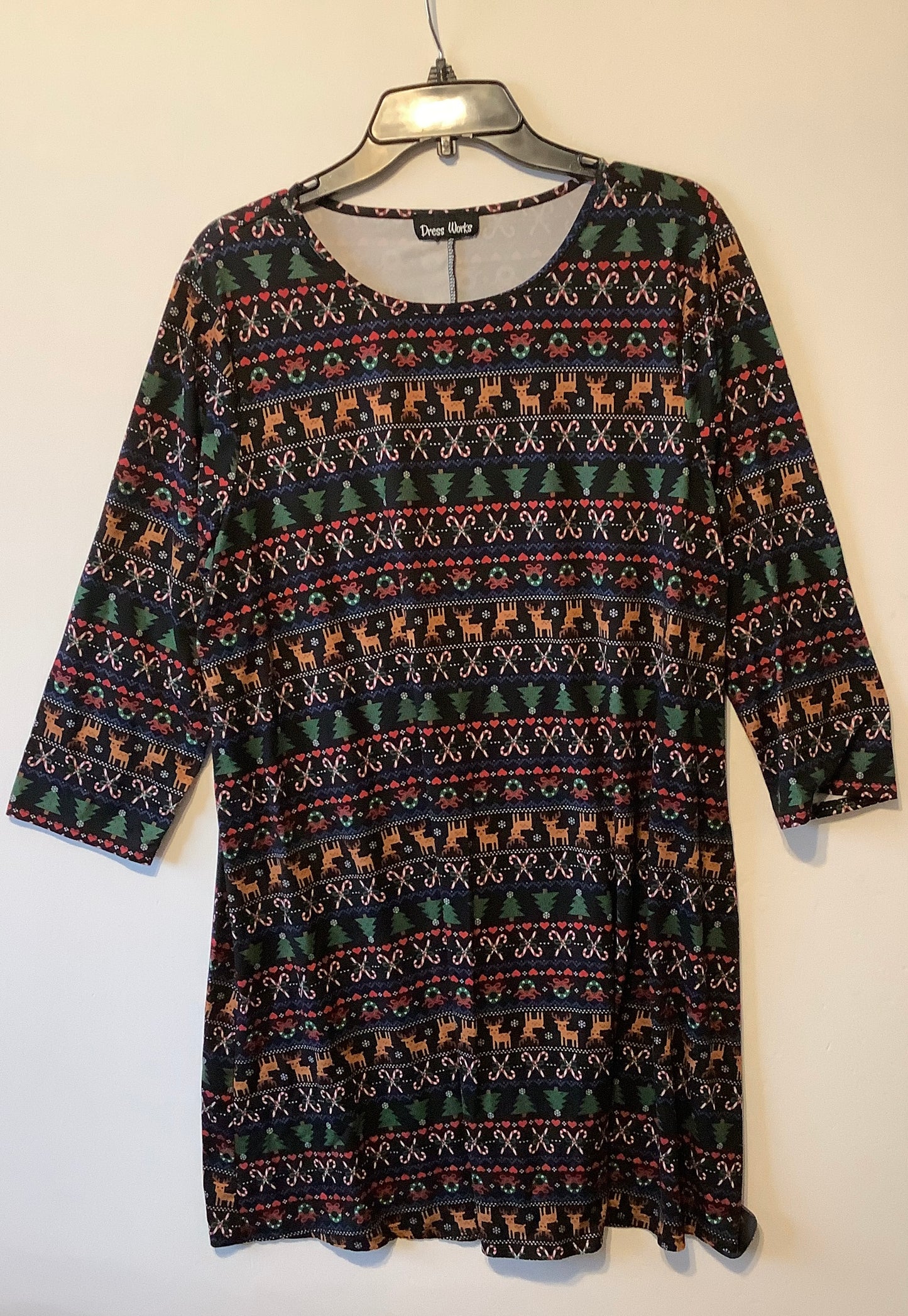 Dress Casual Short By Clothes Mentor In Christmas, Size: Xl