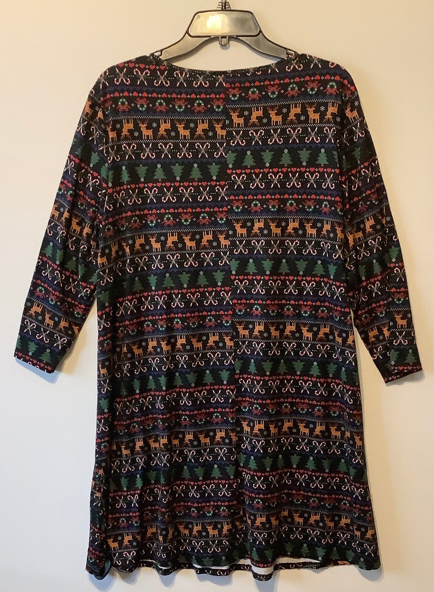 Dress Casual Short By Clothes Mentor In Christmas, Size: Xl