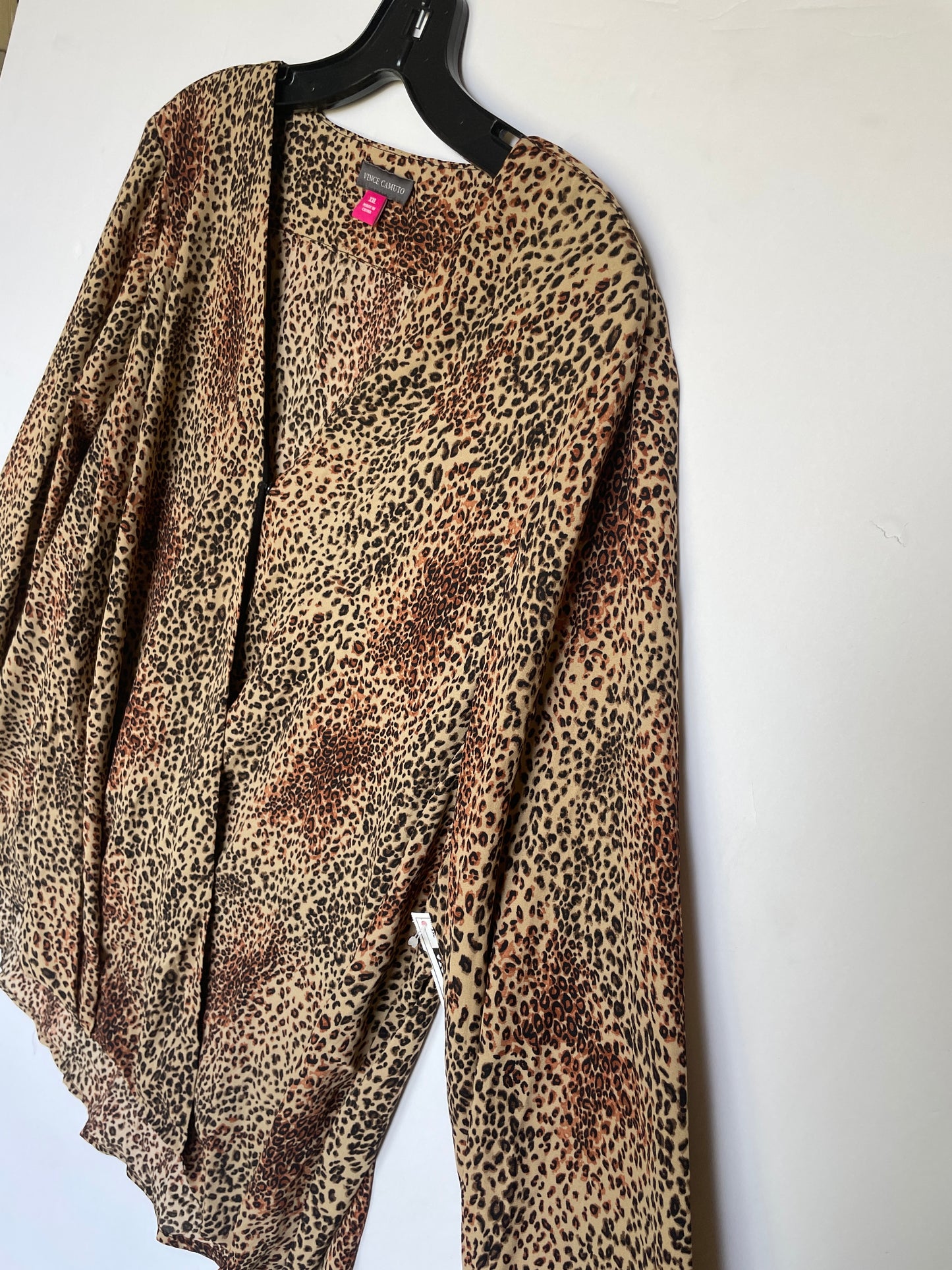 Animal Print Top Long Sleeve Vince Camuto, Size Xxl