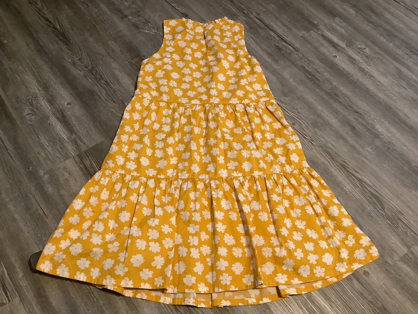 Yellow Dress Casual Midi J. Crew, Size Xxs