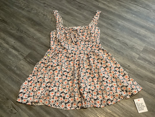 Floral Print Dress Casual Short Asos, Size L