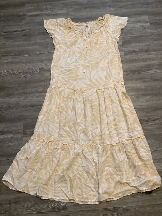 Yellow Dress Casual Maxi Clothes Mentor, Size S