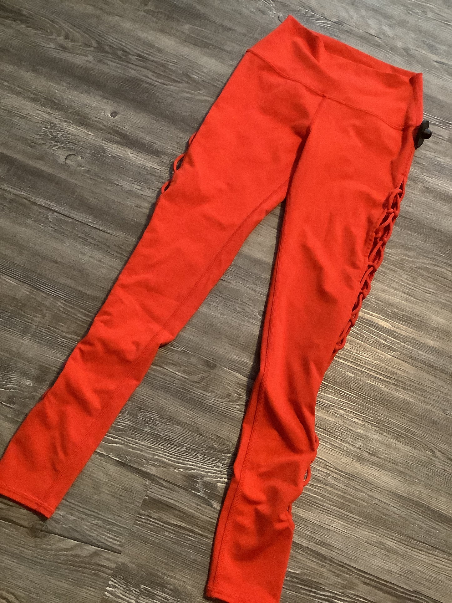 Red Athletic Leggings Alo, Size Xxs