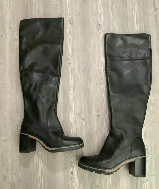 Black Boots Knee Heels Vince Camuto, Size 9