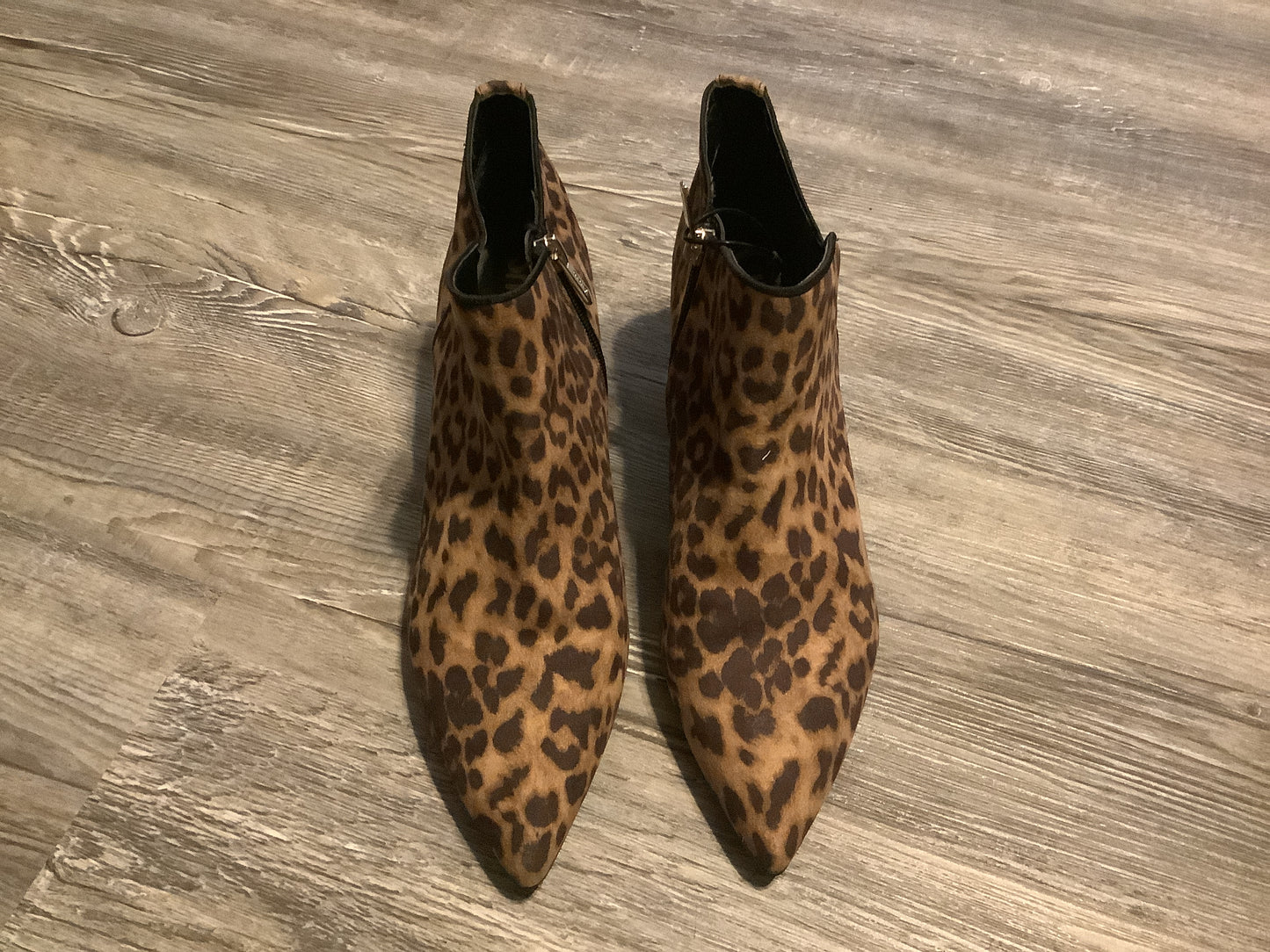 Animal Print Boots Ankle Heels Circus By Sam Edelman, Size 9.5