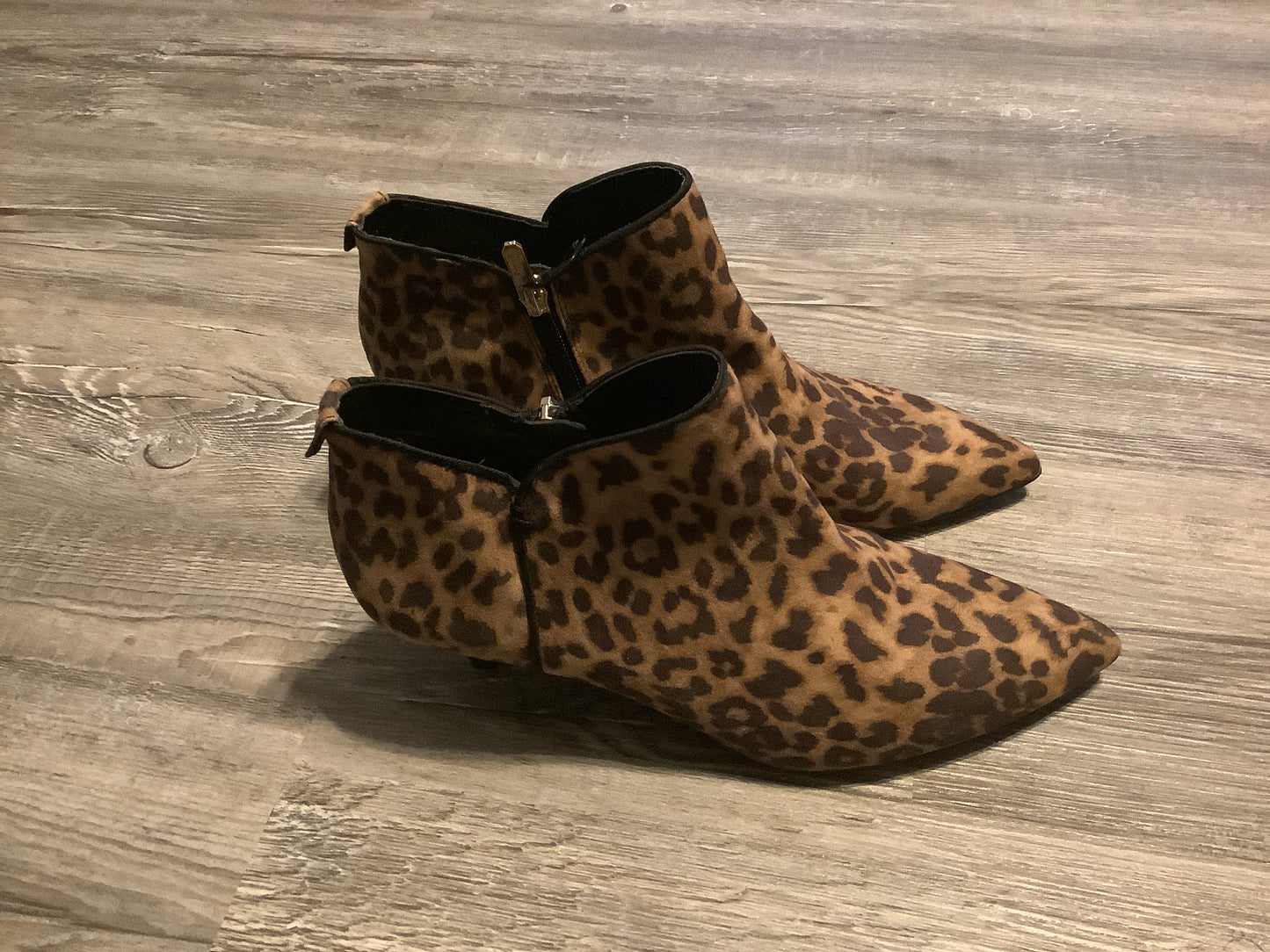 Animal Print Boots Ankle Heels Circus By Sam Edelman, Size 9.5