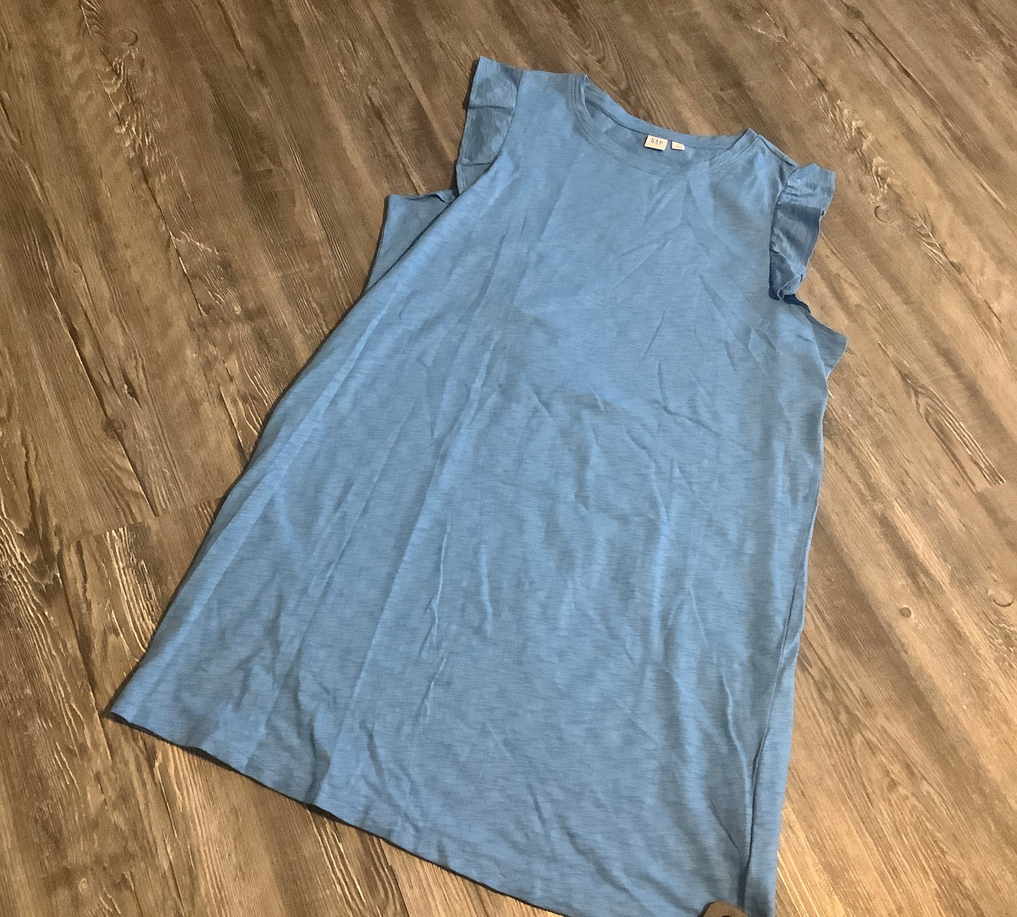 Dress Casual Midi By Gap In Blue, Size: L