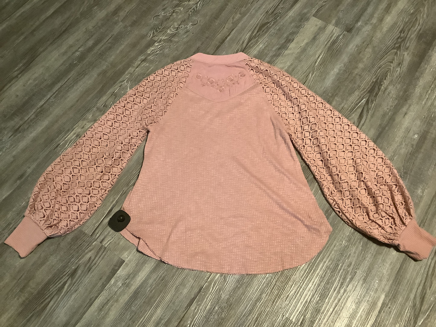 Top Long Sleeve By Free People In Pink, Size: Xs