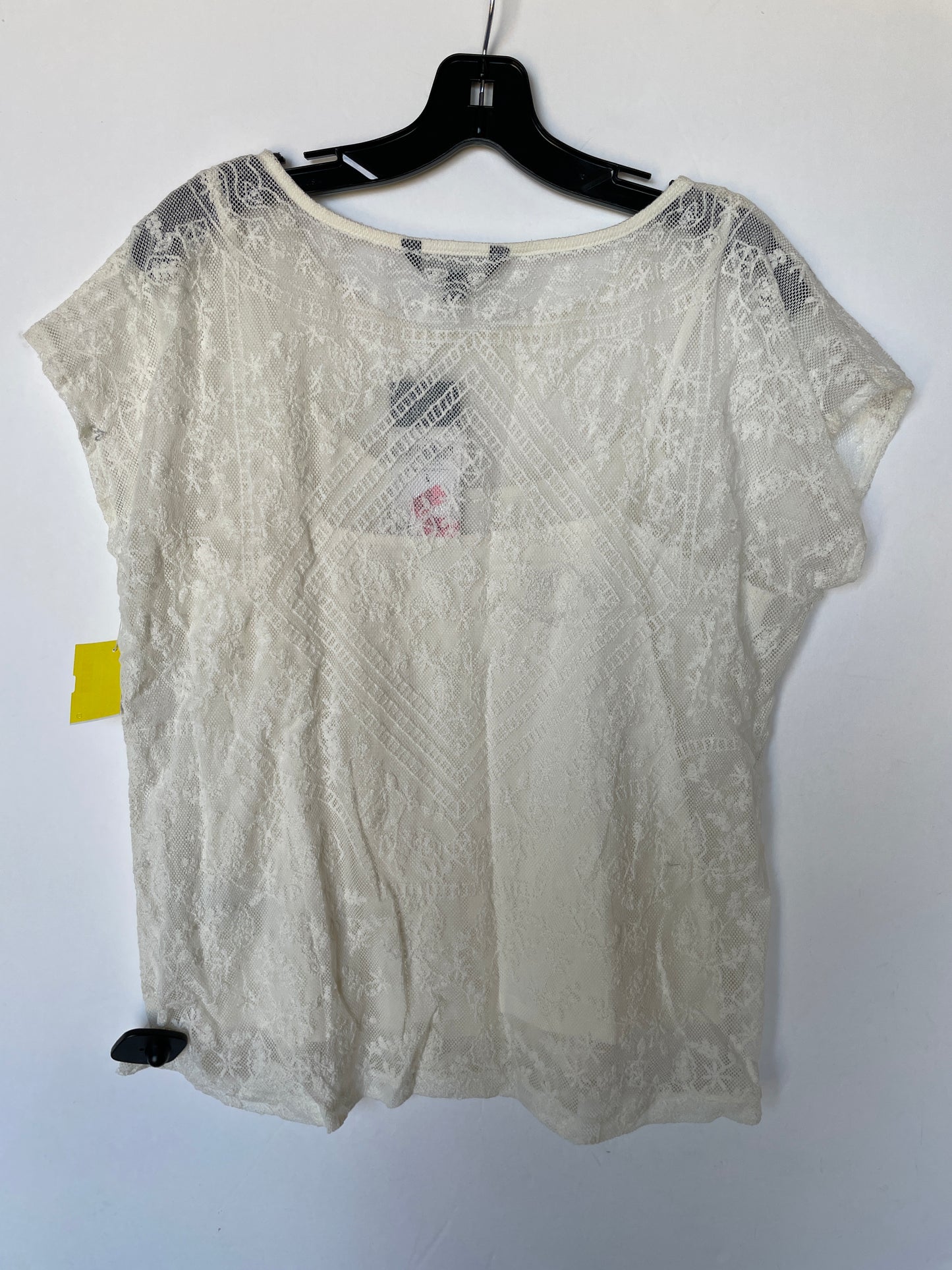 Top Short Sleeve By Lauren By Ralph Lauren In White, Size: L