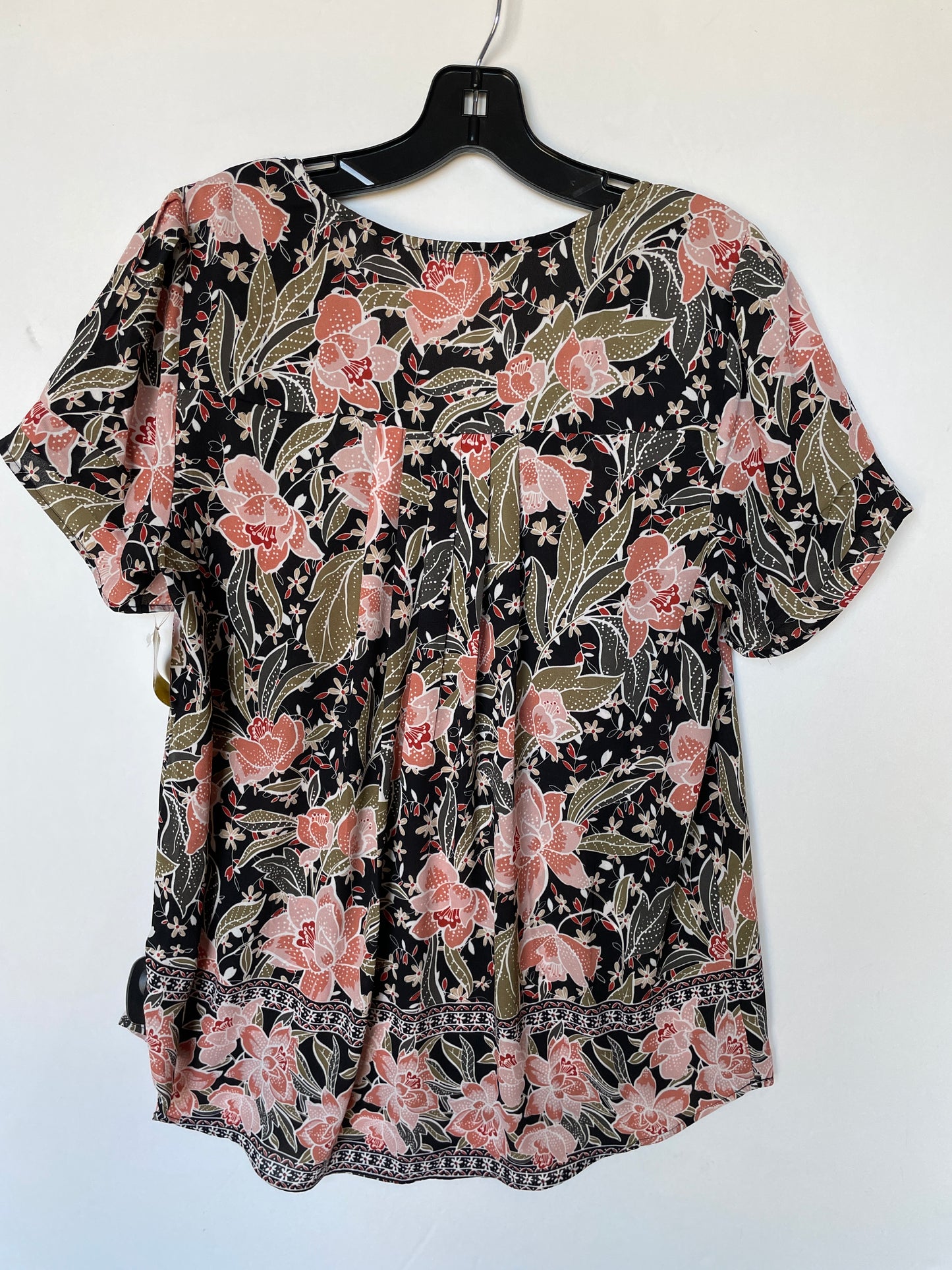 Top Short Sleeve By Dr2 In Floral Print, Size: M