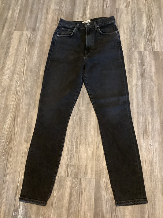 Jeans Skinny By Agolde In Black Denim, Size: 2