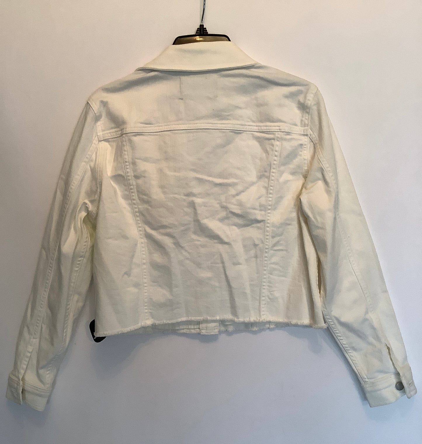 Jacket Denim By Calvin Klein In White, Size: L