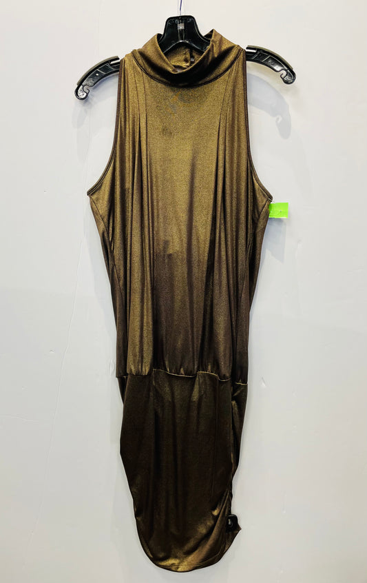 Dress Party Midi By Inc In Gold, Size: L