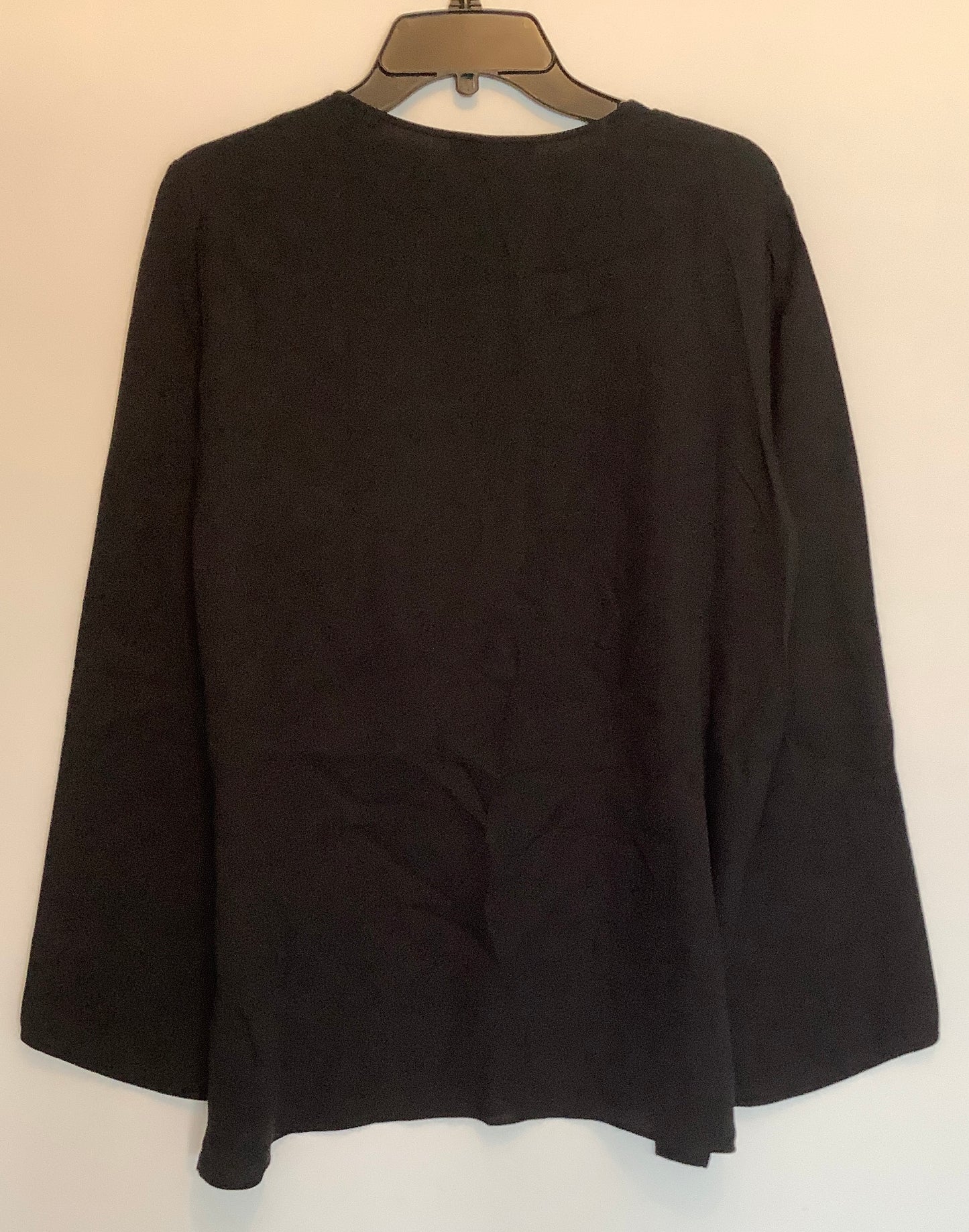 Top Long Sleeve Designer By Lafayette 148 In Black, Size: L