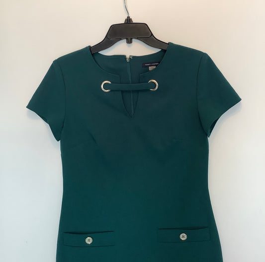 Dress Work By Tommy Hilfiger In Green, Size: Xs