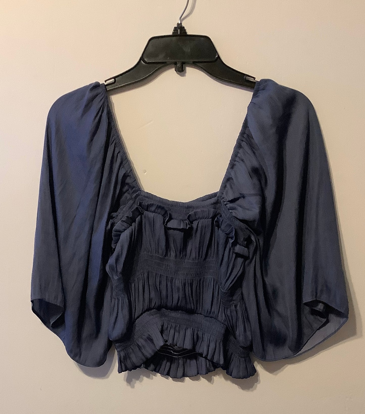 Top Long Sleeve By Mustard Seed In Blue, Size: S