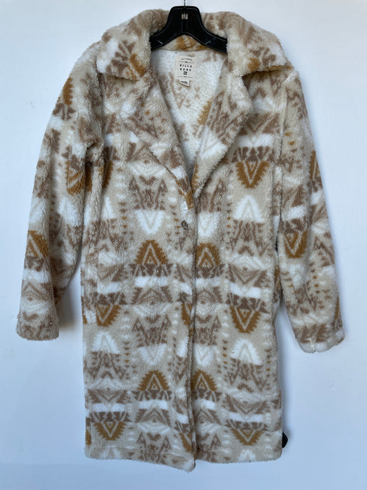 Coat Other By Billabong In Tan & White, Size: Xs