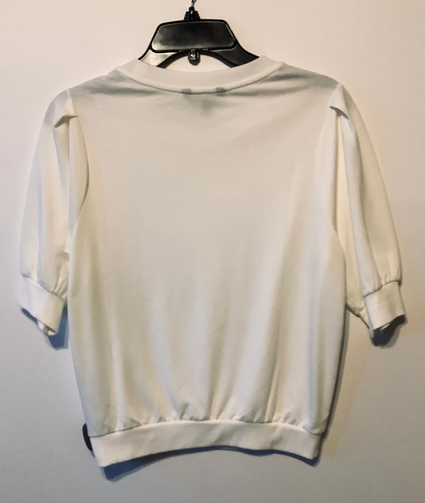 Top Short Sleeve By Banana Republic In White, Size: S