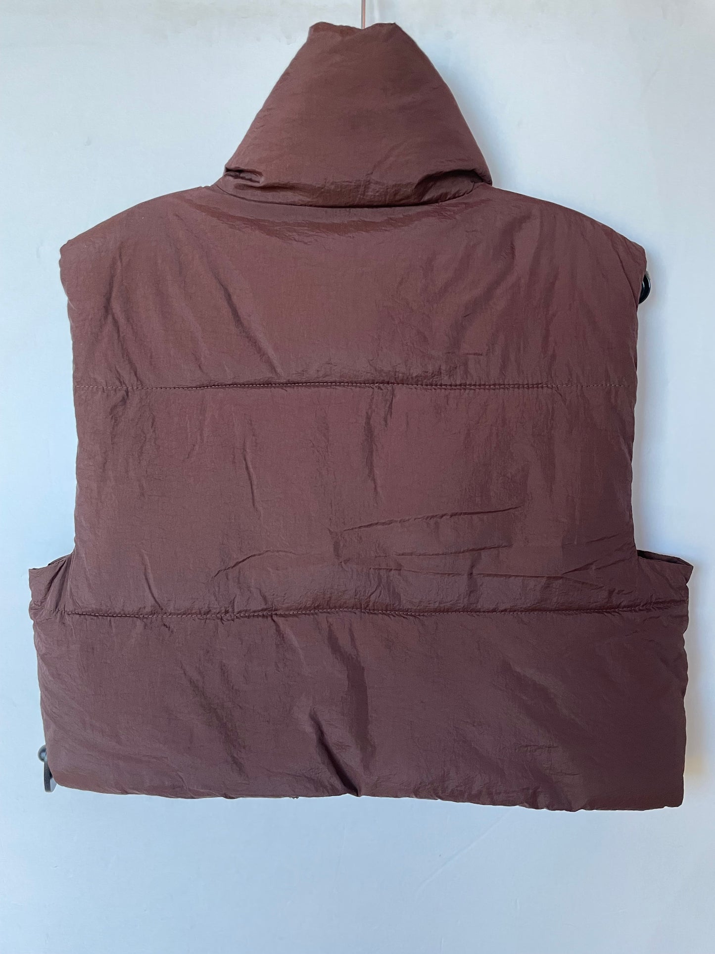 Vest Puffer & Quilted By Clothes Mentor In Brown, Size: M