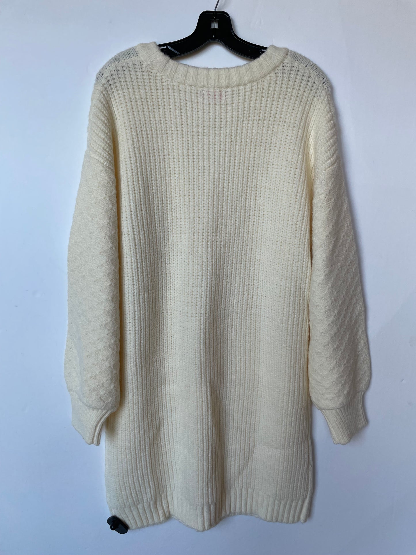 Dress Sweater By Pink Lily In Cream, Size: L