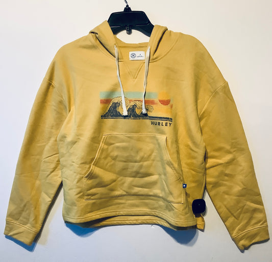 Sweatshirt Hoodie By Clothes Mentor In Yellow, Size: S