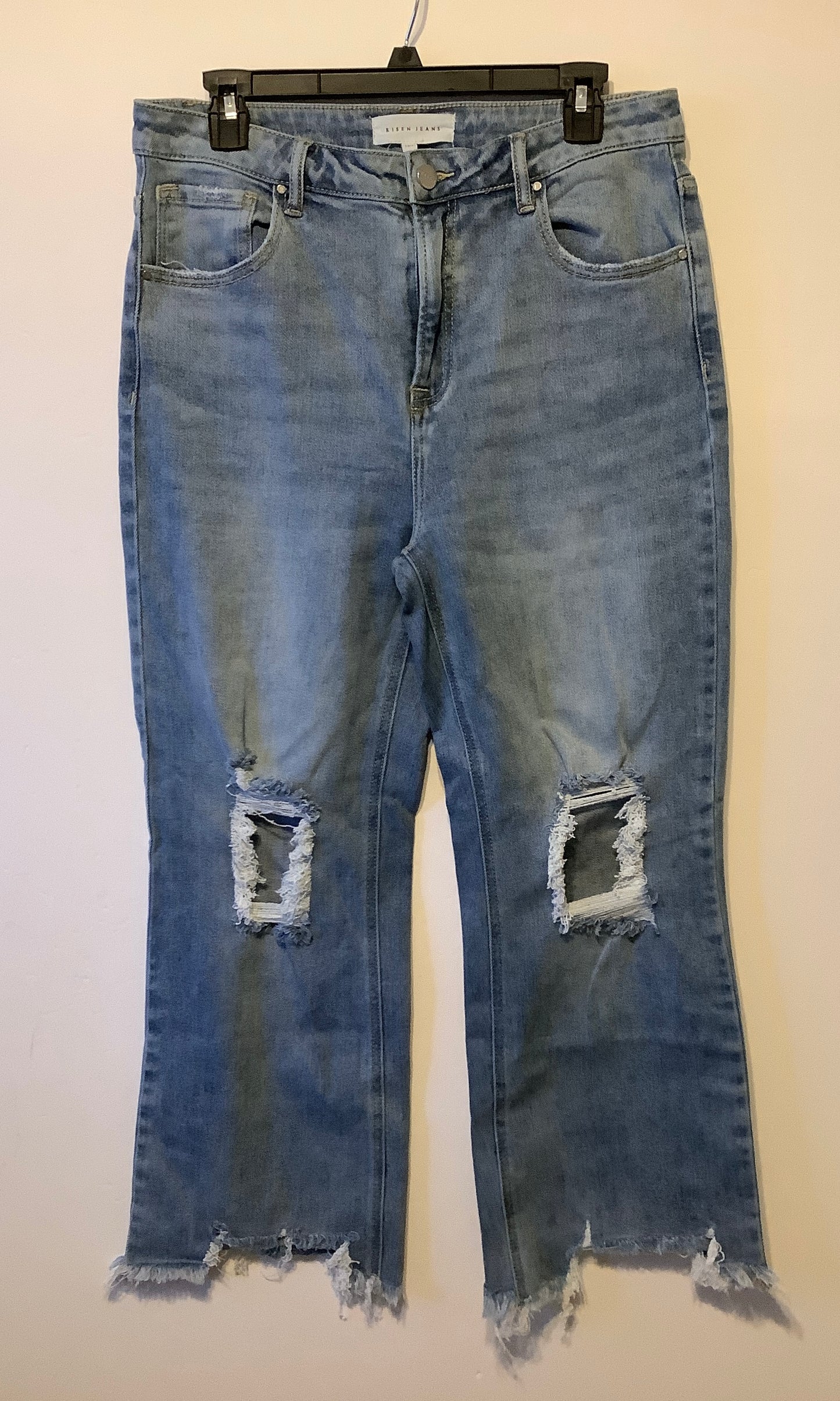 Jeans Straight By Risen In Blue Denim, Size: 12