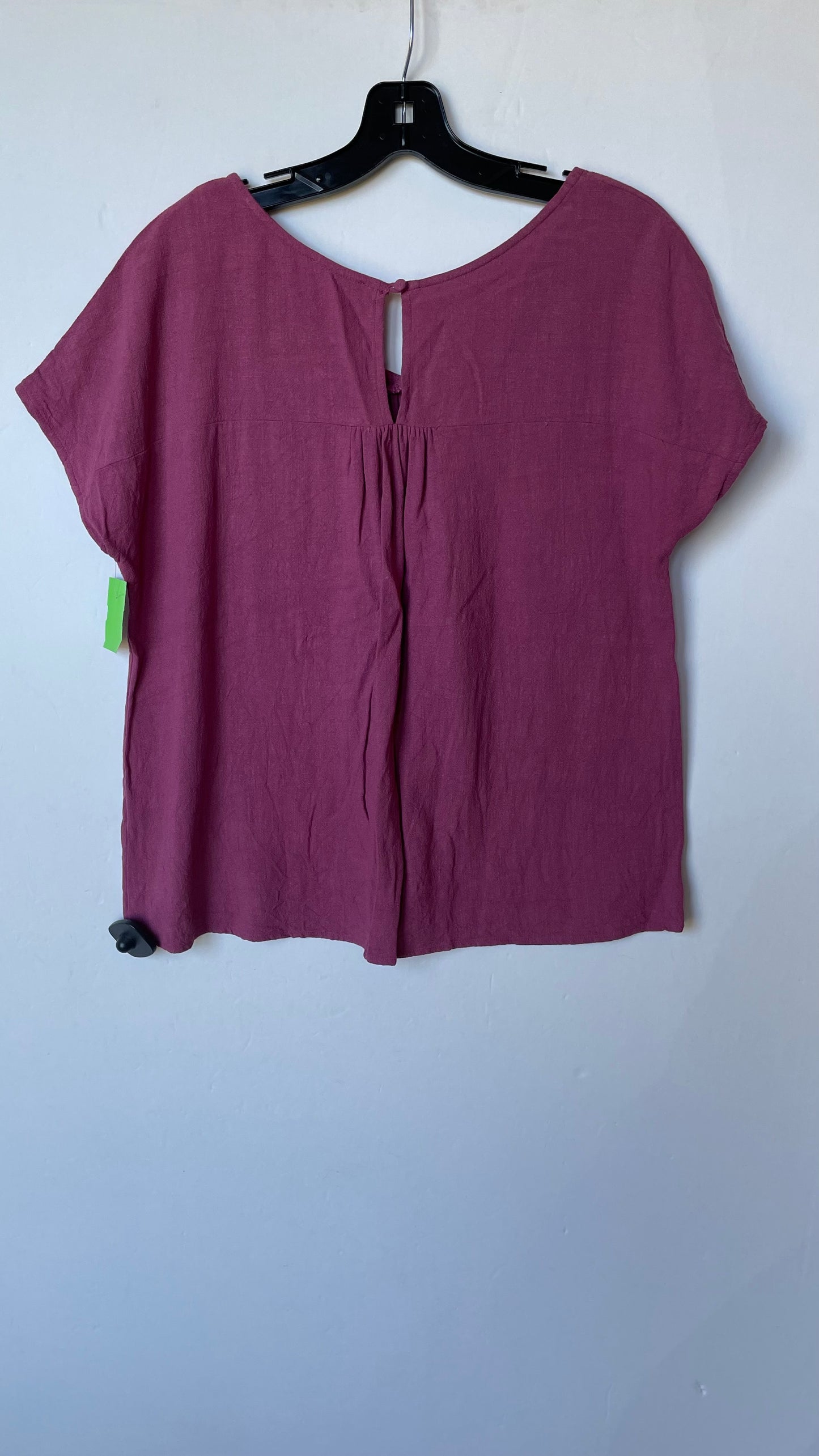 Top Short Sleeve By Kori America In Purple, Size: S