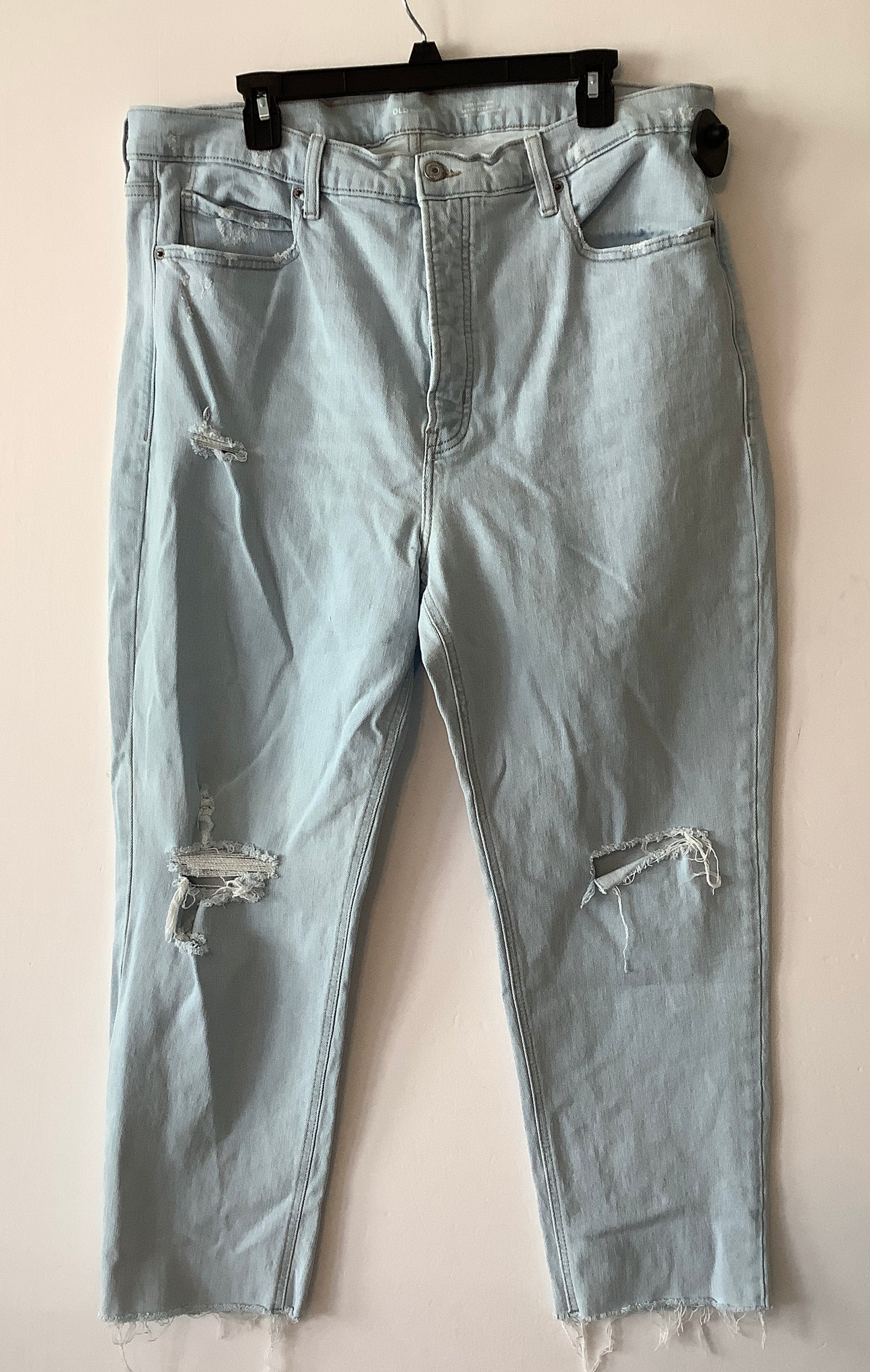 Jeans Straight By Old Navy In Blue Denim, Size: 18