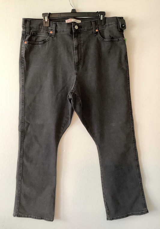 Jeans Boot Cut By Levis Signature In Black Denim, Size: 18